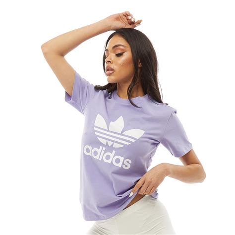 adidas t shirt flieder damen|Women .